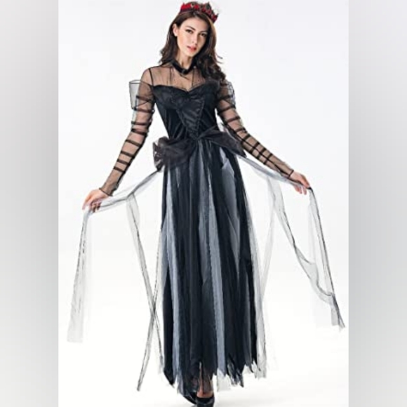 NWT Color house gothic day of the dead bride dress - Picture 6 of 14